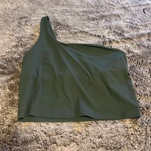 lululemon Ribbed Nulu Asymmetrical Yoga Tank Top